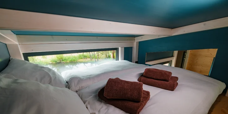 Tiny House Česílko: skvělá poloha blízko Lipna, vlastní sauna i terasa s výhledem
