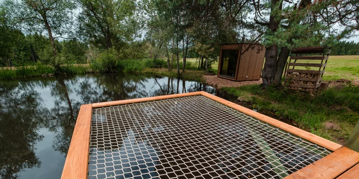 Tiny House Česílko: skvělá poloha blízko Lipna, vlastní sauna i terasa s výhledem