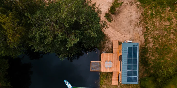 Tiny House Česílko: skvělá poloha blízko Lipna, vlastní sauna i terasa s výhledem