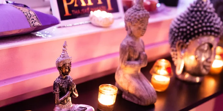 Thajské masáže: 30 až 90 minut relaxační olejové, antistresové či originální thai masáže