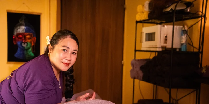 Thajské masáže: 30 až 90 minut relaxační olejové, antistresové či originální thai masáže