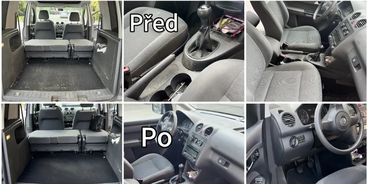 Mobilní čištění interiéru auta i renovace světometu: Brno a okolí