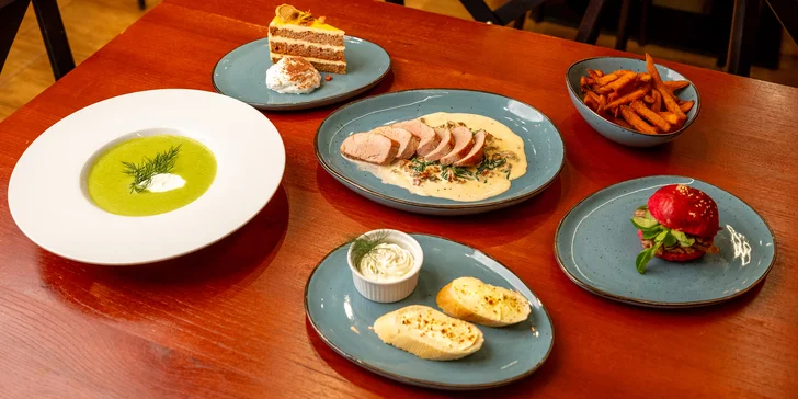 Pětichodové menu s vepřovou panenkou i proseccem pro 2 osoby