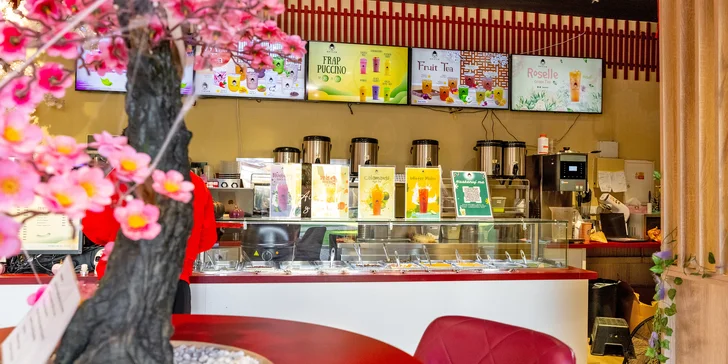 Geicha bubble tea v Ostravě: mléčný nebo ovocný čaj s tapiokou, želé či bobou dle výběru