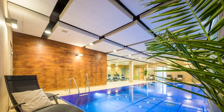 Tříchodové menu pro 1 nebo 2 osoby v resortu Kaskáda, varianta se 120 min ve wellness