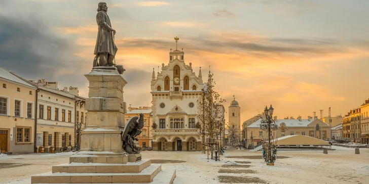 Luxusní hotel v polském Řešově: snídaně či polopenze, wellness a památky