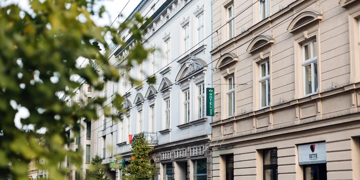Pobyt v centru Krakova: moderní hotel nedaleko královského hradu, snídaně