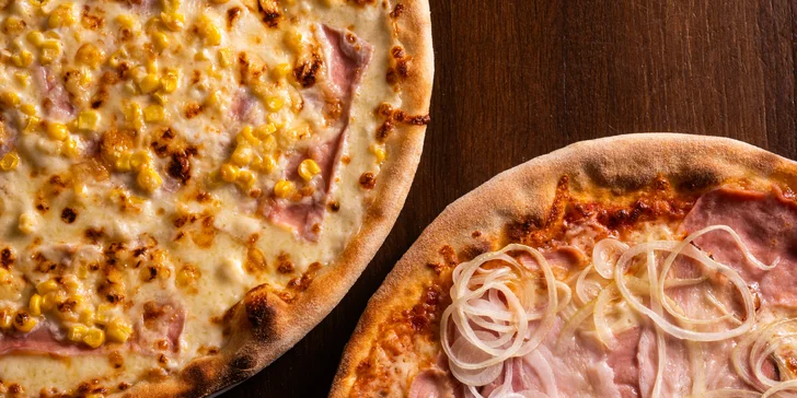 Jedna nebo dvě 32cm pizzy dle výběru: sýrová, šunková, salámová i crudo