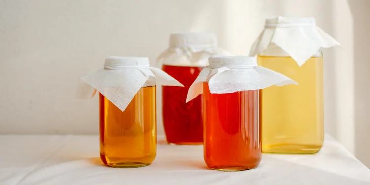 Workshop fermentování nápojů: kombucha, kefír i limonáda pro 1-2 osoby