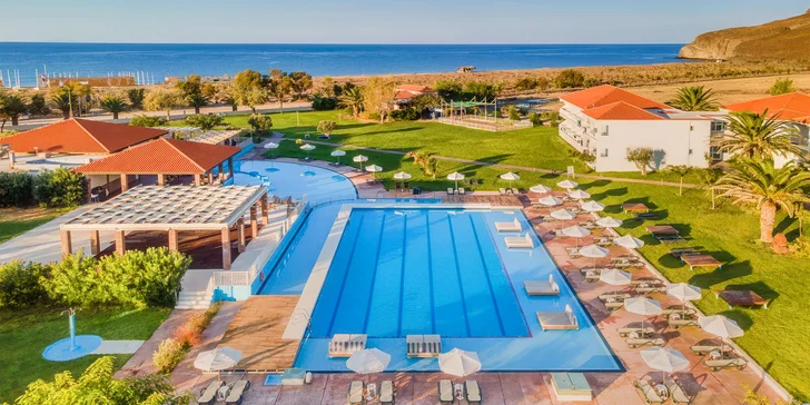 Letecky na Lesbos: 4* hotel Aeolian Village Beach Resort s all inclusive