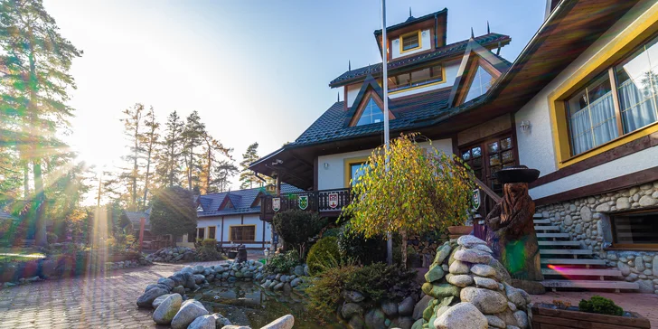 Působivé horské prostředí Vysokých Tater: polopenze a soukromý wellness