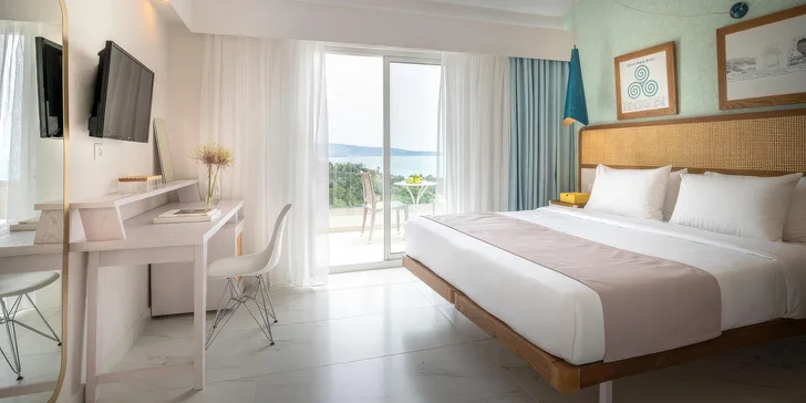 Dovolená na ostrově Thassos: 4* hotel Zoe, all inclusive, letenky i vstup do vodního parku