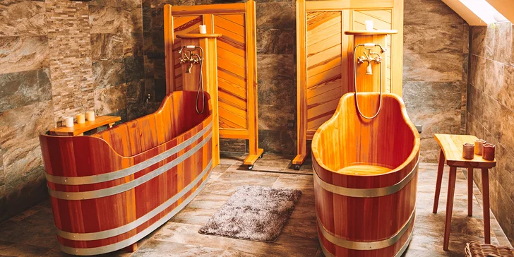 Privátní pivní lázně pro 1 nebo 2 osoby: koupel, sauna, neomezené pití piva i možnost občerstvení