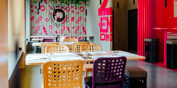 Otevřený voucher do moderního asijského bistra: 250 Kč až 1000 Kč na celé menu vč. nápojů