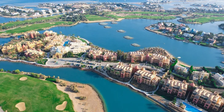 Hurghada: 4* hotel Palm Beach přímo u pláže, all inclusive, bazény, letenky