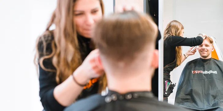 Moderní střih, mytí i foukaná pro pány bez předchozího objednání - pobočka Bohunice