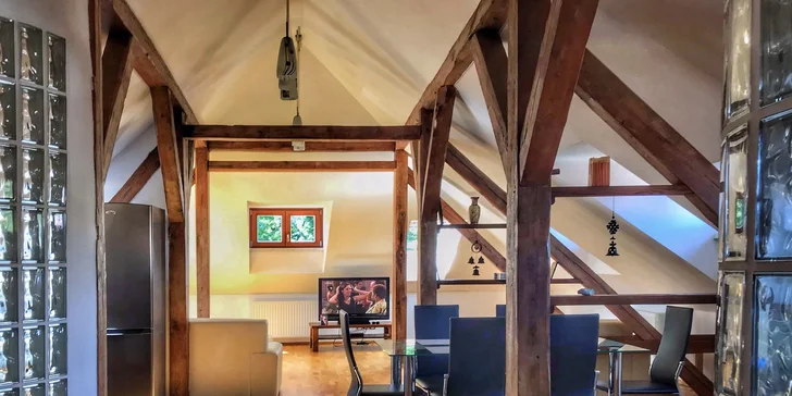 Apartmány u NP Šumava pro páry i rodiny: historické prostory, možnost pivních lázní a sauny