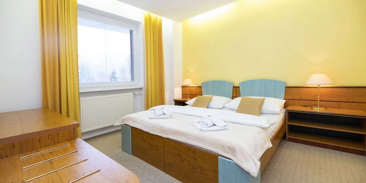 Pobyt ve Špindlerově Mlýně: hotel s polopenzí i vstup do wellness a aquaparku, sjezdovky