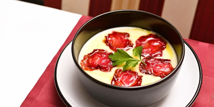 Tříchodové menu z lanýžových delikates i s proseccem pro 1 nebo 2 osoby