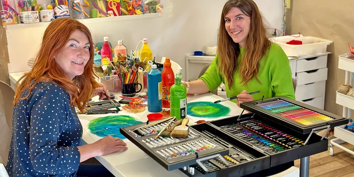 Relaxujte tvořením: workshop arteterapie pro 2 nebo 3 osoby s Jitkou Tůmovou