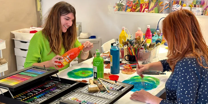 Relaxujte tvořením: workshop arteterapie pro 2 nebo 3 osoby s Jitkou Tůmovou