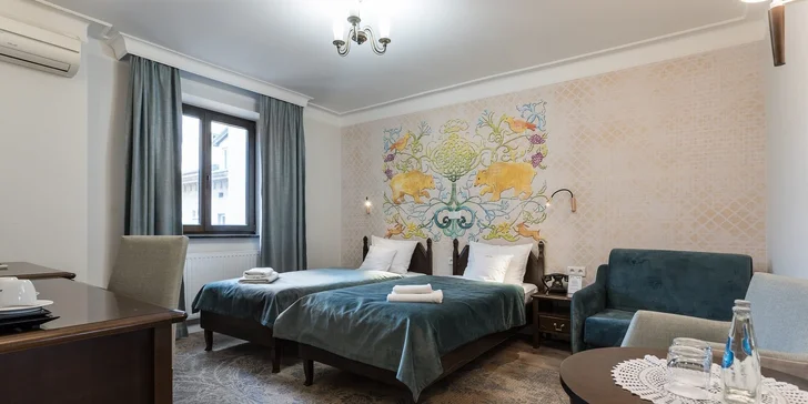4* pobyt Krakově: designový hotel v centru města, snídaně či polopenze i hodinový vstup do sauny