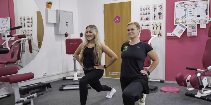 Fitness pro ženy: jednorázový neomezený vstup pro 1-2 dámy, pitný režim i analýza těla