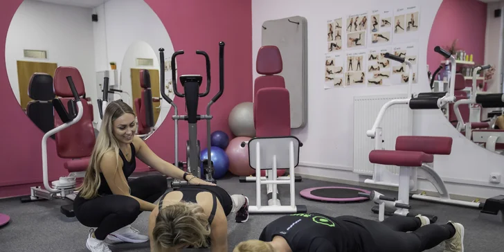Fitness pro ženy: jednorázový neomezený vstup pro 1-2 dámy, pitný režim i analýza těla