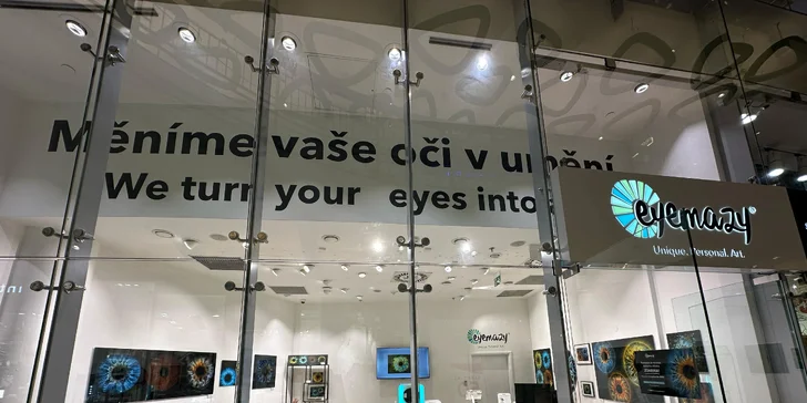 Fotografie oční duhovky vč. tisku na počkání v OC Palladium: pro jednotlivce i dvojice