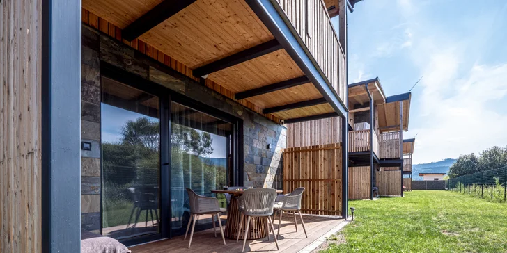 Slovenský ráj: rodinná dovolená v moderně zařízeném apartmánu s terasou