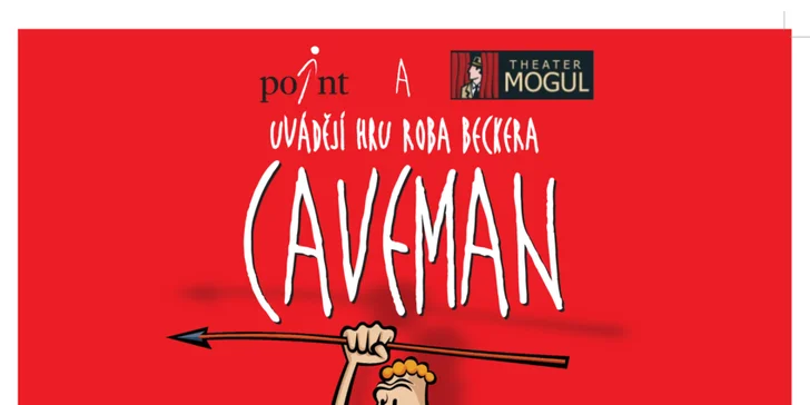 Vstupenka na komediální one man show Caveman