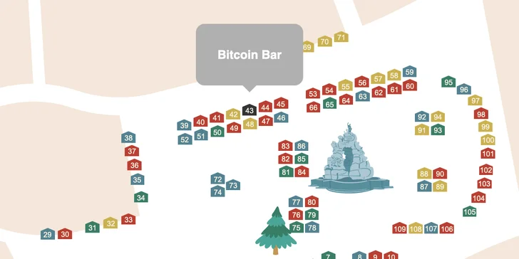 Teplé drinky v Bitcoin Baru na vánočním trhu na Zelňáku v Brně