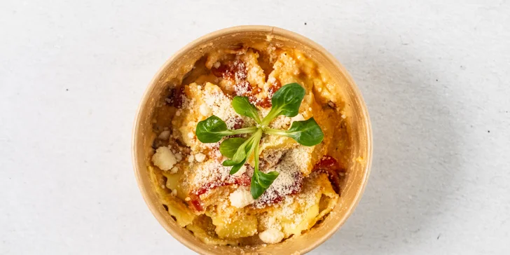 Pasta dle vlastního výběru: špagety Carbonara, ravioly s hovězím i lasagne