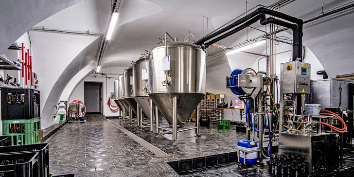 Prohlídka klášterního pivovaru až pro 2 osoby a degustace piv z tanku