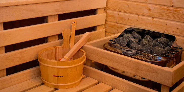 2–3hodinový odpočinek pro 2 osoby: privátní wellness se saunou, vířivkou i masáží