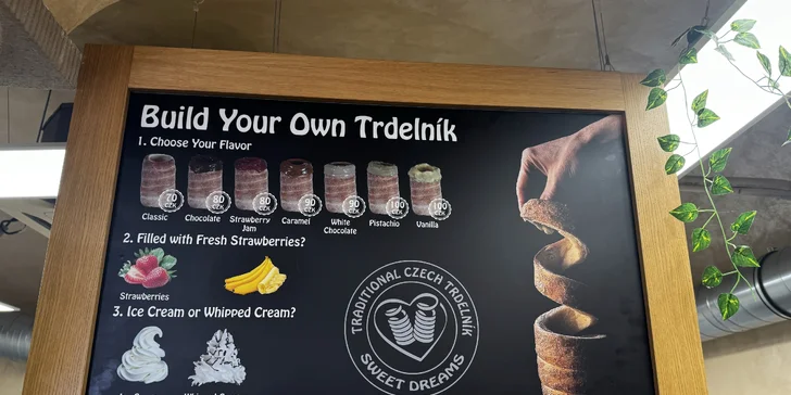 Sladké potěšení na Václaváku: trdelník se zmrzlinou i čokoládou a espresso