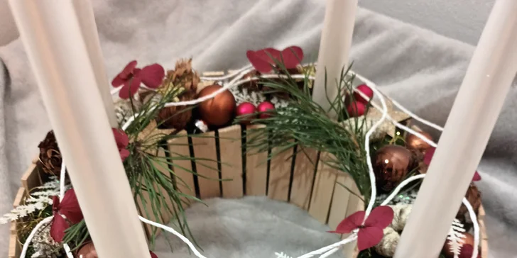 3hodinový floristický kurz v Karlíně dle výběru: kytice a věnce na podzim i Vánoce pro 1 či 2 osoby
