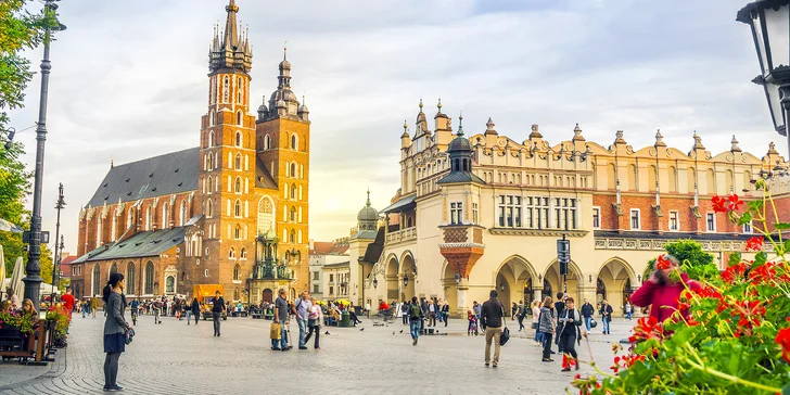 Zájezd do Krakova vlakem: památky i nákupy vč. 3* hotelu se snídaní a průvodcem