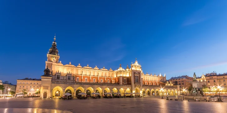 Zájezd do Krakova vlakem: památky i nákupy vč. 3* hotelu se snídaní a průvodcem