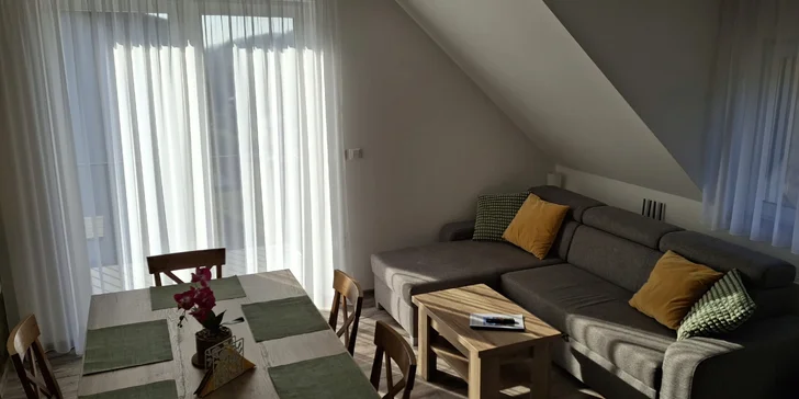 Odpočinek na Dolní Moravě: krásný apartmán s balkonem až pro 6 osob
