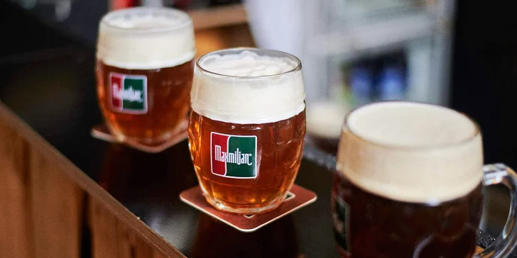 Exkurze do pivovaru Maxmilian pro 1 až 5 osob včetně degustace všech druhů piv