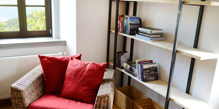 Pobyt na Šumavě: moderní zrekonstruovaná fara v Rejštejně, 3 km od Kašperských hor