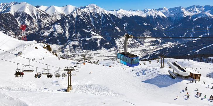 Zima v Gasteinském údolí: lyžování v areálu Gasteinertal na 186 km sjezdovek, skibus zdarma i wellness