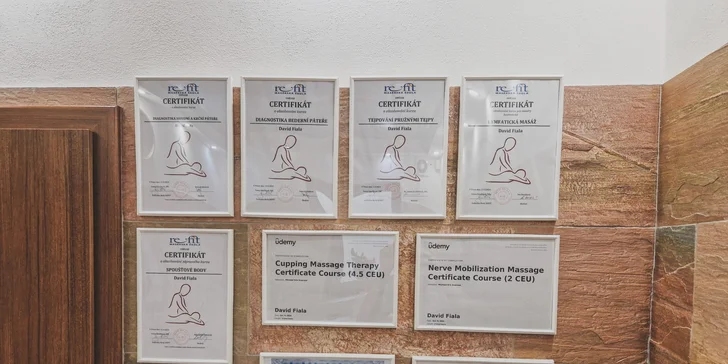 30–90min. masáž dle výběru: regenerační, lymfatická, sportovní i spa