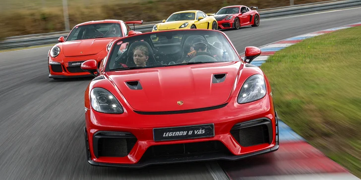Adrenalin na závodním okruhu v Porsche Spyder RS: Most, Brno, Hradec či Sosnová