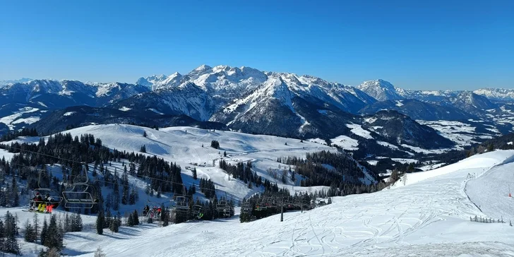 Dachstein s neomezeným wellness a polopenzí, hotel 200 m od sjezdovky