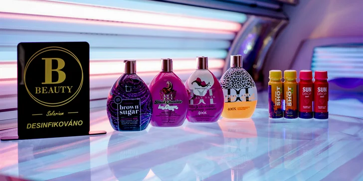 Permanentka v hodnotě 500 nebo 1000 Kč do solária B-beauty