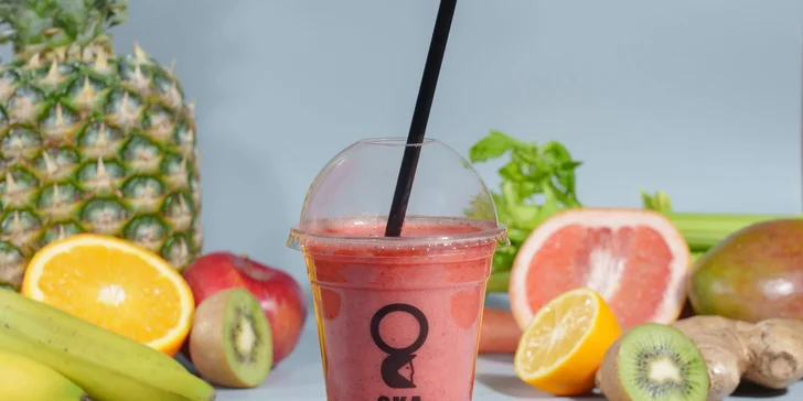 Vitamínové bomby: 2x 350ml fresh juice v Quadriu či na Kaprovce
