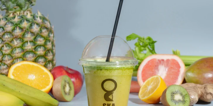 Vitamínové bomby: 2x 350ml fresh juice v Quadriu či na Kaprovce