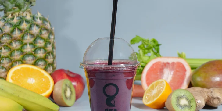 Vitamínové bomby: 2x 350ml fresh juice v Quadriu či na Kaprovce